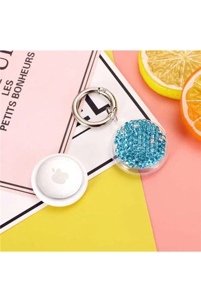 mastersonic MTSC Airtag 03 Uyumlu Silikon Anahtarlık-Mavi ürün görseli 1