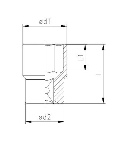 İzeltaş 1113061017 Altı Köşe Lokma Anahtar 17 mm - 1/2" İnç - 2
