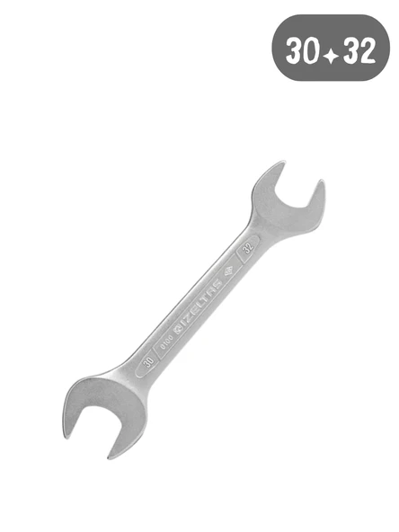 İzeltaş 0100013032 İki Ağız Anahtar Kısa Boy 30x32 mm ürün görseli