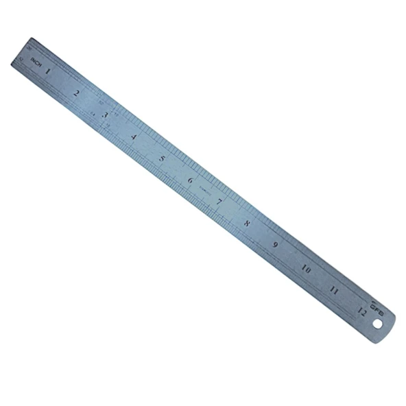 Gfb 1444 Paslanmaz Çelik Cetvel 300 x 25 x 0,75 mm - Hassas Ölçüm Cetveli - Resim 2