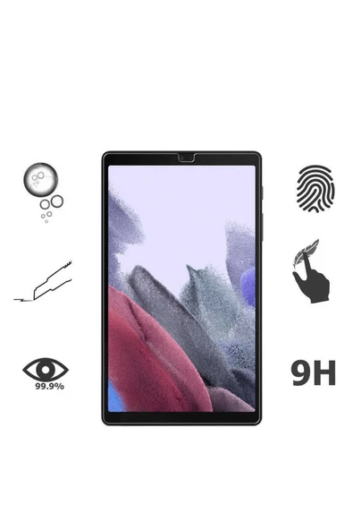 mastersonic Galaxy Tab A7 Lite T225 Uyumlu MTSC Tablet Temperli Cam Ekran Koruyucu-Renksiz - Resim 3