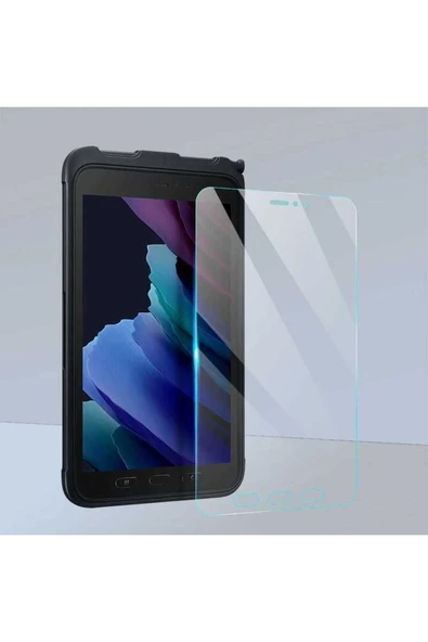 mastersonic Galaxy Tab Active 3 T577 Uyumlu Zore Tablet Temperli Cam Ekran Koruyucu-Renksiz - 2