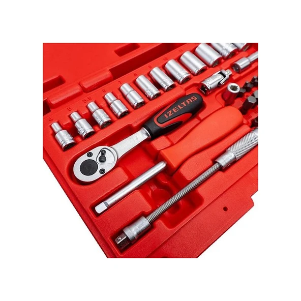 İzeltaş 14000005133 1/4'' Altı Köşe Mini Lokma Anahtar Ve Bits Set 45 Parça - 2