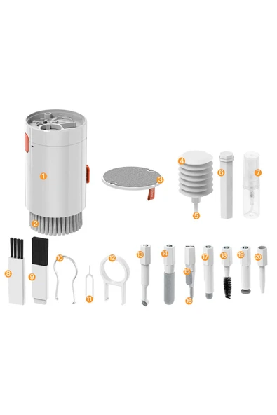 mastersonic MTSC Q20 20 in 1 Çok Fonksiyonlu Elektronik Cihaz Temizleme Kiti