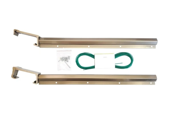 Koral Alüminyum Çamaşırlık Kare Sistem 60x25 cm Bronz ürün görseli