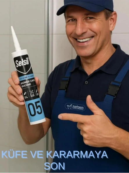 Selsil Mutfak & Banyo Silikonu Şeffaf 280 Ml. 5 Adet +  Kendo Silikon Tabancası - Resim 2