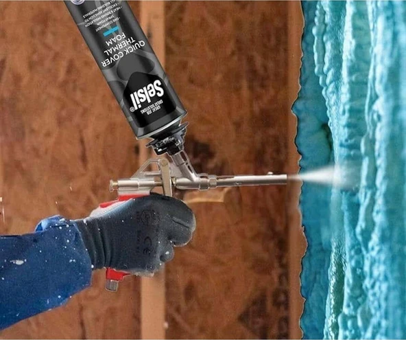 Selsil PU Thermal Foam Isı Ve Ses Yalıtım Köpüğü 850 Ml. 5 Adet + Demir Köpük Tabancası - 3