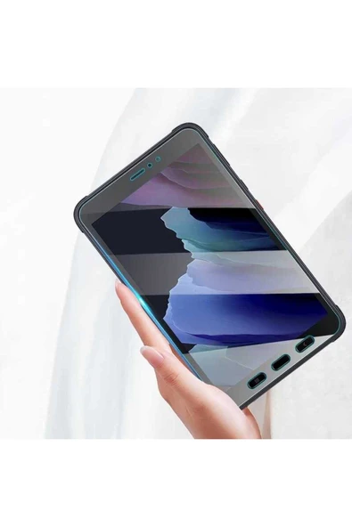 mastersonic Galaxy Tab Active 3 T577 Uyumlu Zore Tablet Temperli Cam Ekran Koruyucu-Renksiz - 4