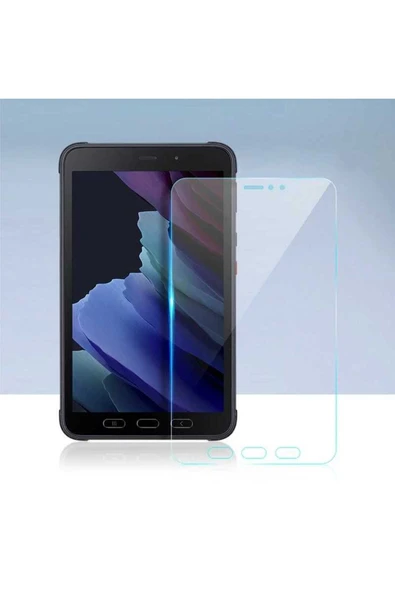 mastersonic Galaxy Tab Active 3 T577 Uyumlu Zore Tablet Temperli Cam Ekran Koruyucu-Renksiz - 5