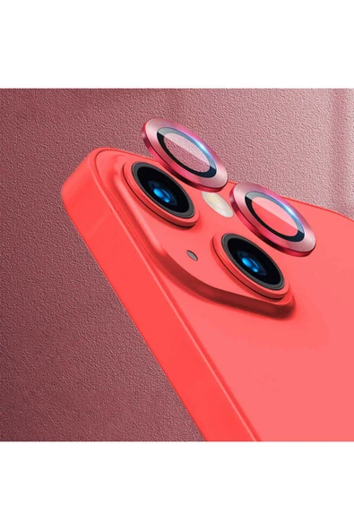 mastersonic iPhone 13 Mini Uyumlu MTSC CL-02 Kamera Koruyucu-Kırmızı ürün görseli 1