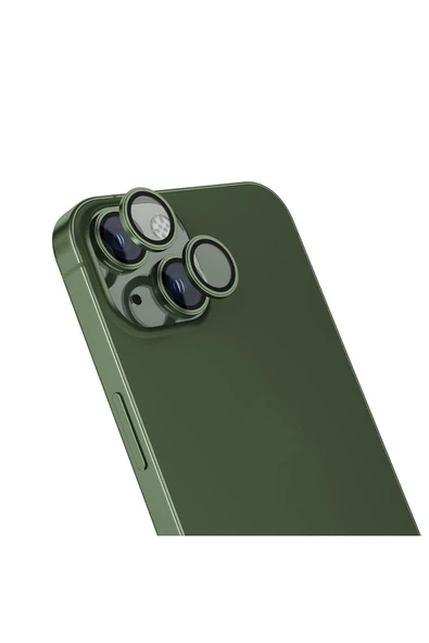 mastersonic iPhone 15 Uyumlu MTSC CL-13 Kamera Koruyucu-Yeşil ürün görseli 1