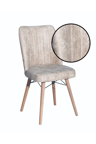 AVENZA LİVİNG Kare Gold 3LÜ Sandalye KREM Mutfak Sandalyesi - 2