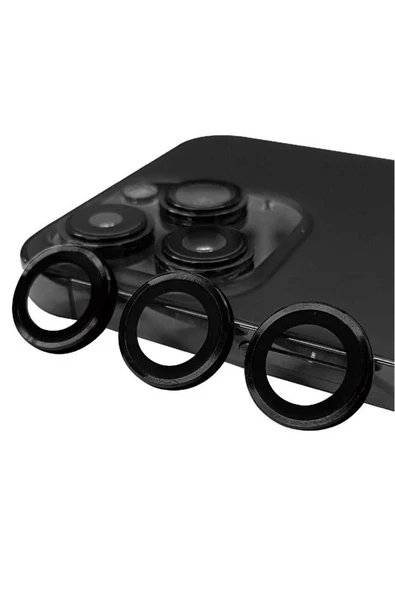 mastersonic iPhone 14 Pro Max Uyumlu MTSC CL-07 Kamera Koruyucu-Siyah ürün görseli 1