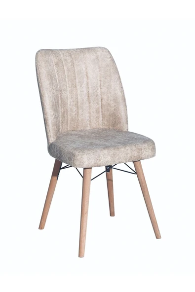 AVENZA LİVİNG Kare Gold 4 LÜ BEJ Sandalye Mutfak Sandalyesi - 2