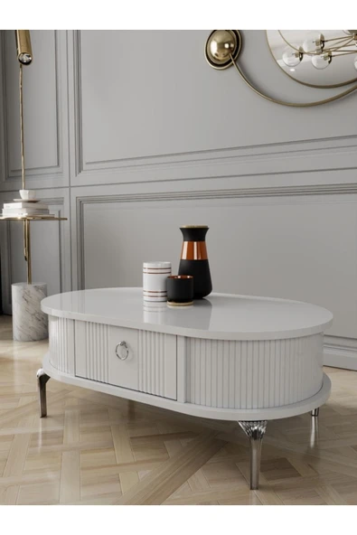 AVENZA LİVİNG ORTA SEHPA BOHEM ÇEKMECELİ MEDEFE MEBRAN KAPLAMA SEHPA