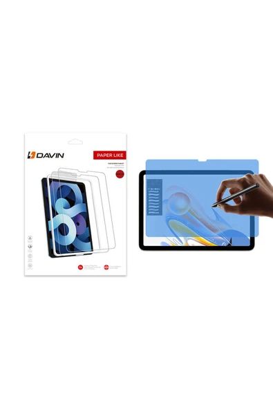 mastersonic iPad Pro 11 2024 Kağıt Hisli Mat Uyumlu Davin Paper Like Ekran Koruyucu-Şeffaf ürün görseli 1