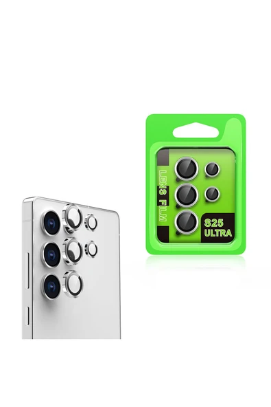 mastersonic Galaxy S25 Ultra MTSC CL-07 Kamera Lens Koruyucu-Gümüş ürün görseli 1