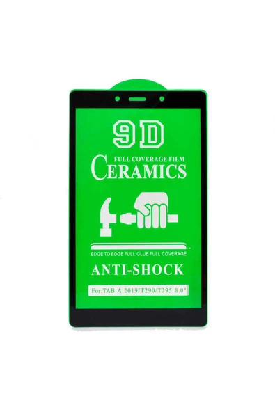 mastersonic Galaxy Tab A 8.0 (2019) T290 Uyumlu BTBM Tablet Seramik Ekran Koruyucu-Siyah ürün görseli 1