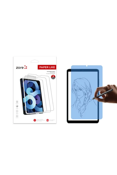 mastersonic Xiaomi Redmi Pad SE 8.7 Uyumlu TKDR Paper-Like Ekran Koruyucu-Şeffaf ürün görseli 1