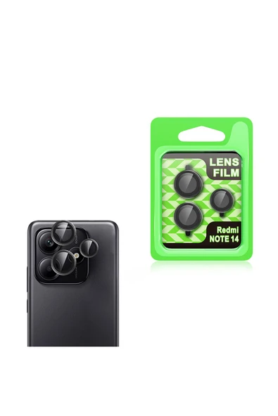 mastersonic Redmi Note 14 5G MTSC CL-07 Kamera Lens Koruyucu - Siyah - Resim 2
