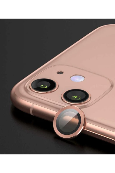 mastersonic iPhone 12 Uyumlu MTSC CL-07 Kamera Koruyucu-Rose Gold - 1