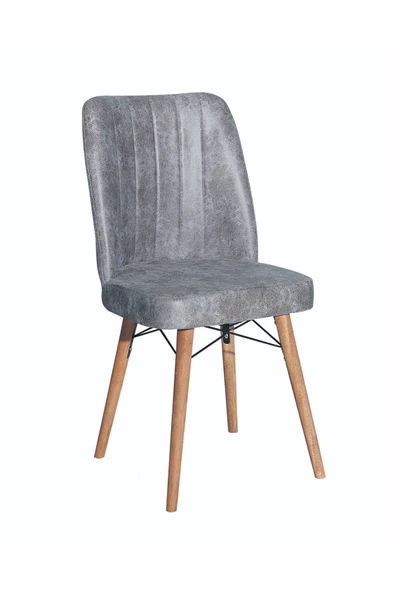 AVENZA LİVİNG Kare Gold 3LÜ Sandalye ANTRASİT - 2