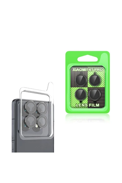 mastersonic Xiaomi 14T Pro Uyumlu JOEC CL-07 Kamera Lens Koruyucu-Siyah