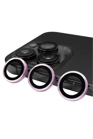 mastersonic iPhone 14 Pro Uyumlu İKTK CL-07 Kamera Koruyucu-Mor ürün görseli 1