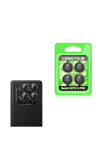 mastersonic Redmi Note 14 Pro 5G MTSC CL-07 Kamera Lens Koruyucu - Siyah ürün görseli 1