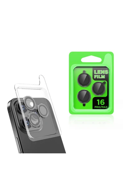 mastersonic Apple iPhone 16 Pro MTSC CL-07 Kamera Lens Koruyucu-Siyah ürün görseli 1