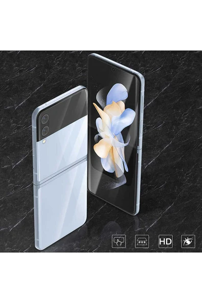 mastersonic Galaxy Z Flip 4 Uyumlu MTSC Narr Tpu Ön Arka Body Ekran Koruyucu - Resim 4