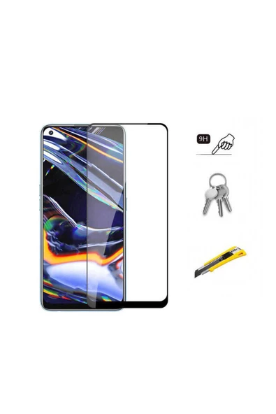 mastersonic Realme 8 Pro Uyumlu MTSC Kenarları Kırılmaya Dayanıklı Cam Ekran Koruyucu - Resim 5