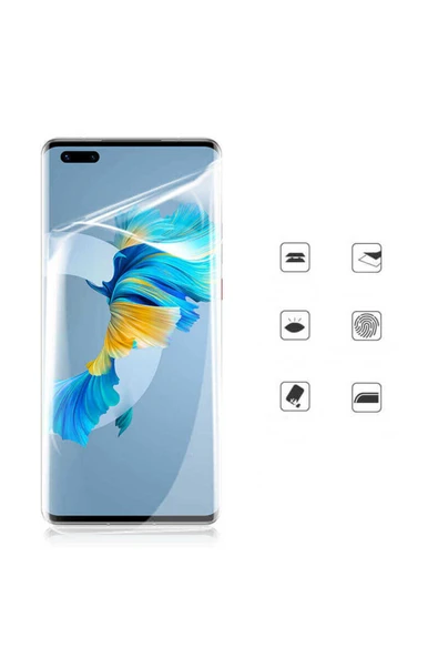 mastersonic Huawei Mate 40 Pro Uyumlu MTSC Süper Pet Ekran Koruyucu Jelatin - Resim 3
