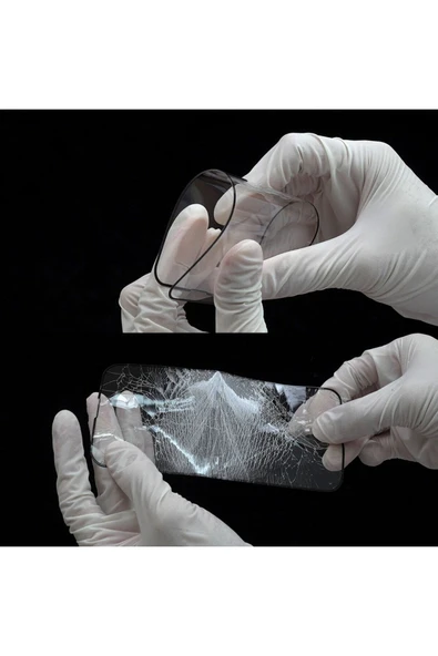 mastersonic iPhone 14 Pro Max Uyumlu MTSC Hizalama Aparatlı Hadid Glass Cam Ekran Koruyucu - Resim 4