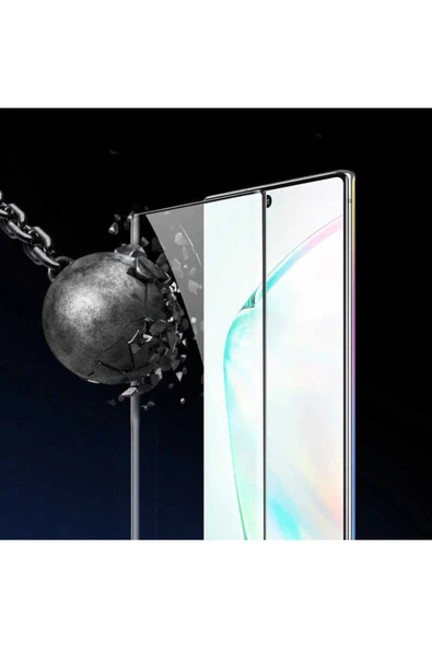 mastersonic Galaxy Note 10 Uyumlu MTSC Kavisli Full Yapışkanlı Cam Ekran Koruyucu - Resim 5