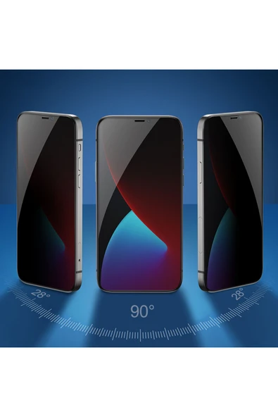 mastersonic iPhone 11 Uyumlu MTSC Kolay Uygulama Aparatlı 5D Magic Privacy Glass Hayalet Cam Ekran Koruyucu - Resim 5
