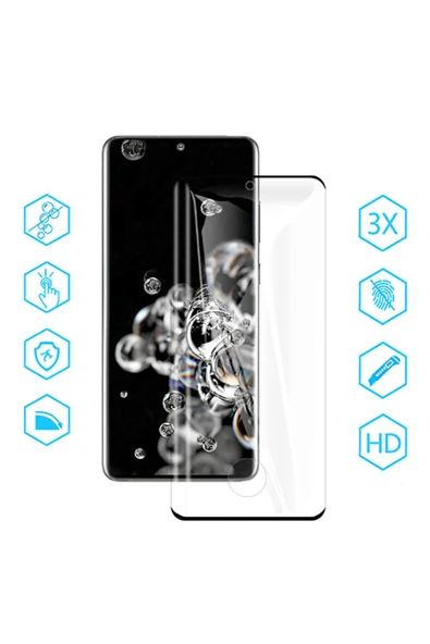 mastersonic Galaxy S21 Ultra Uyumlu MTSC Süper Pet Ekran Koruyucu Jelatin - Resim 2