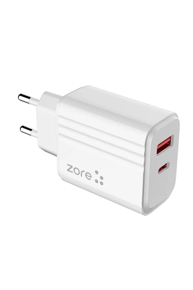 mastersonic MTSC Play Serisi PL05 Lightning 2in1 Seyahat Şarj Aleti 20W - Beyaz - Resim 4