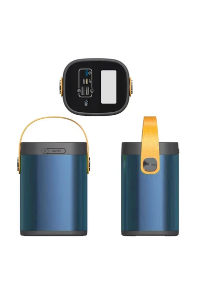 mastersonic Mavi B-12 QC 3.0 Hızlı Şarj Askılı Led Göstergeli El Fenerli Taşınabilir Powerbank 120.000mAh MTSC - Resim 2