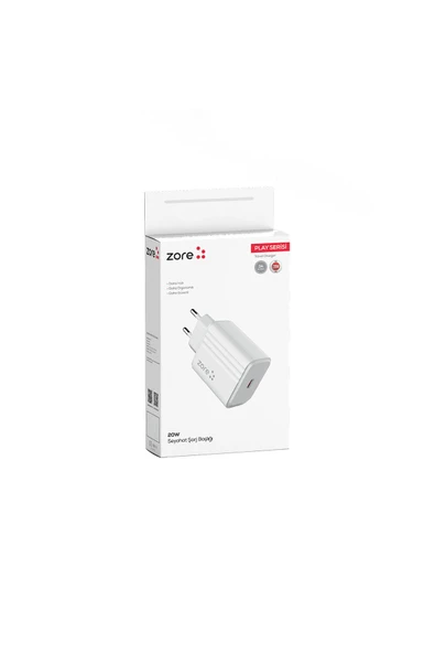 mastersonic MTSC Play Serisi PL2 20W PD Seyahat Şarj Aleti - Beyaz - Resim 6