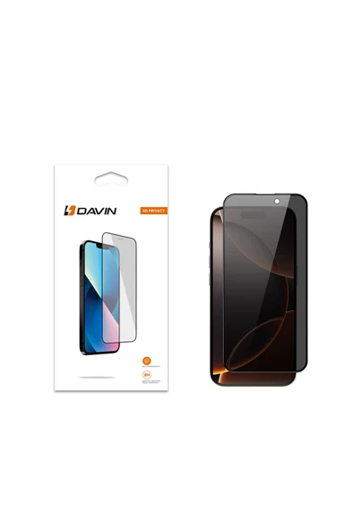 mastersonic iPhone 16 Pro Max Davin 5D Privacy Cam Ekran Koruyucu ürün görseli 1