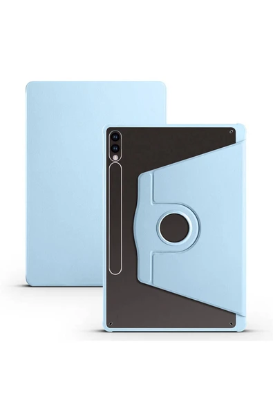 mastersonic Galaxy Tab S9 Plus Kılıf Uyumlu MTSC Termik Kalem Bölmeli Dönebilen Standlı Kılıf-Mavi ürün görseli 1