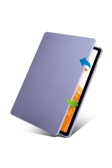 mastersonic Galaxy Tab S9 Plus Kılıf Uyumlu MTSC Termik Kalem Bölmeli Dönebilen Standlı Kılıf-Siyah - Resim 6