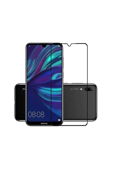 mastersonic Huawei Y7 Prime 2019 Uyumlu Davin 5D Cam MTSC Ekran Koruyucu - 1