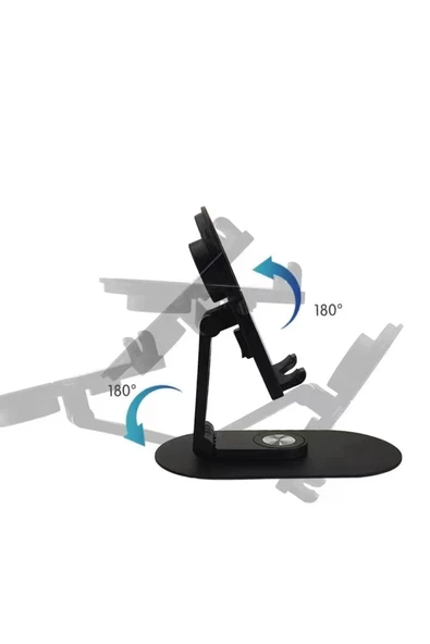 mastersonic MTSC SX08 Magsafe Şarj Bölmeli Telefon - Akıllı Saat Standı - Beyaz - Resim 4