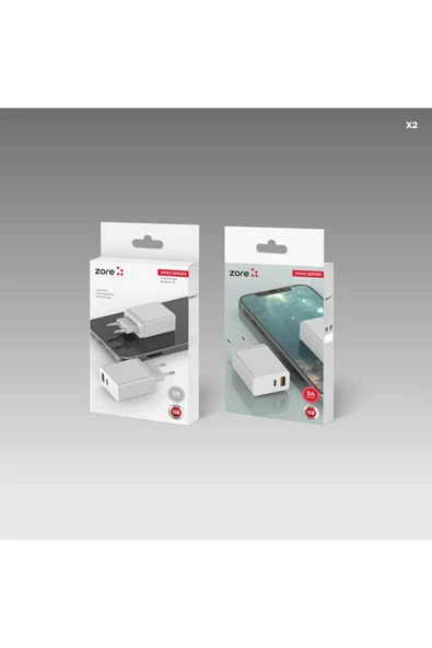 mastersonic MTSC XMac Serisi ZR-X2 Seyahat Şarj Başlığı - Beyaz - Resim 6