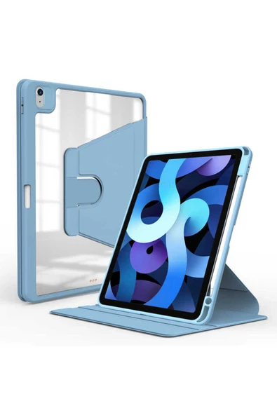 mastersonic iPad 11.Nesil 2025 Kılıf MTSC Nayn Dönebilen Standlı Kılıf - Mavi Açık ürün görseli 1