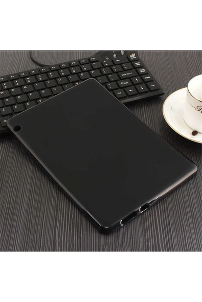 mastersonic MatePad T5 10 Uyumlu MTSC Tablet Süper Silikon Kapak-Siyah - Resim 5