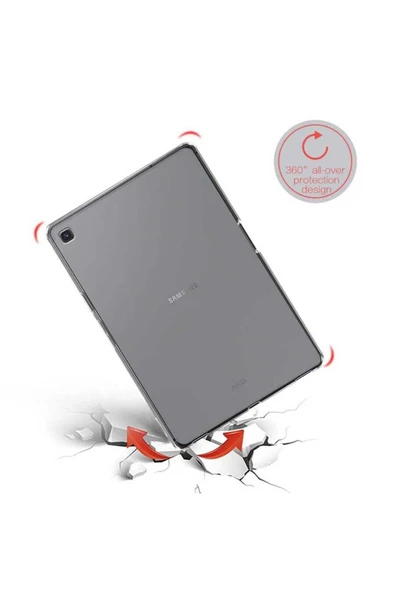 mastersonic Galaxy T720 Tab S5E Kılıf Uyumlu MTSC Tablet Süper Silikon Kapak-Siyah - Resim 3