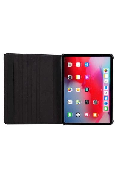 mastersonic iPad Air 11 2025 M3 MTSC Dönebilen Standlı Kılıf - Kırmızı - Resim 5